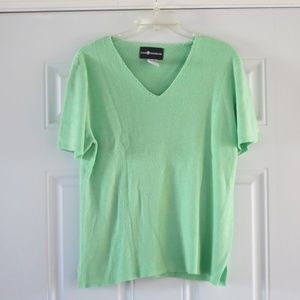 lime green shirt